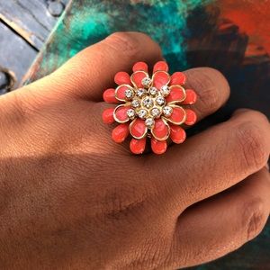 Enamel Flower Ring